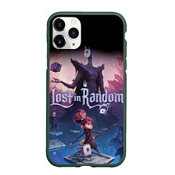 Чехол iPhone 11 Pro матовый Lost in Random, цвет: 3D-темно-зеленый