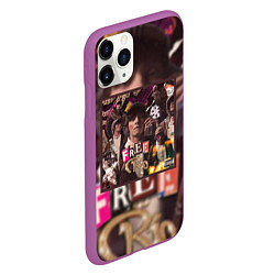 Чехол iPhone 11 Pro матовый OG BUDA FREERIO, цвет: 3D-фиолетовый — фото 2