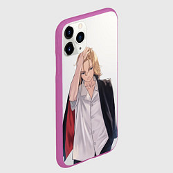 Чехол iPhone 11 Pro матовый Мандзиро Сано art, цвет: 3D-фиолетовый — фото 2