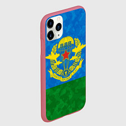 Чехол iPhone 11 Pro матовый НИКТО КРОМЕ НАС ВДВ, цвет: 3D-малиновый — фото 2