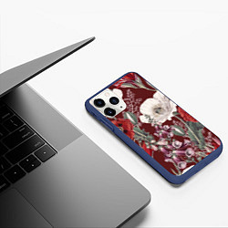Чехол iPhone 11 Pro матовый Цветы Красного Мака, цвет: 3D-тёмно-синий — фото 2