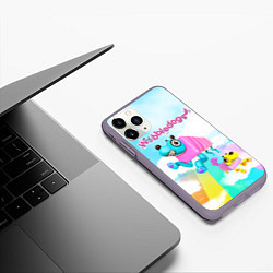 Чехол iPhone 11 Pro матовый Wobbledogs, цвет: 3D-серый — фото 2