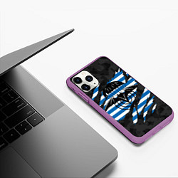 Чехол iPhone 11 Pro матовый СПЕЦНАЗ ГРУ ВДВ, цвет: 3D-фиолетовый — фото 2