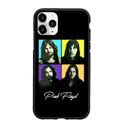 Чехол iPhone 11 Pro матовый PINK FLOYD ПОРТРЕТЫ, цвет: 3D-черный