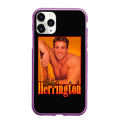 Чехол iPhone 11 Pro матовый Billy Herrington Aniki Билли, цвет: 3D-фиолетовый