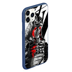 Чехол iPhone 11 Pro матовый Samurai Red, цвет: 3D-тёмно-синий — фото 2