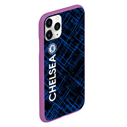 Чехол iPhone 11 Pro матовый Челси footbal club, цвет: 3D-фиолетовый — фото 2