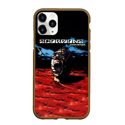 Чехол iPhone 11 Pro матовый Acoustica - Scorpions, цвет: 3D-коричневый