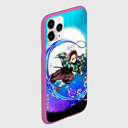 Чехол iPhone 11 Pro матовый Клинок, рассекающий демонов Танджиро Tanjiro, цвет: 3D-фиолетовый — фото 2