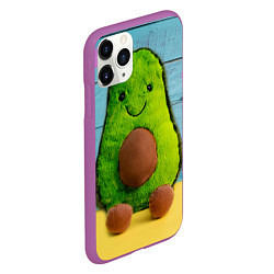 Чехол iPhone 11 Pro матовый Avocado print, цвет: 3D-фиолетовый — фото 2