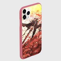 Чехол iPhone 11 Pro матовый BERSERK ГАТС РУНА спина, цвет: 3D-малиновый — фото 2