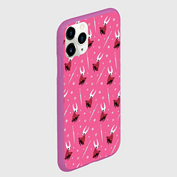 Чехол iPhone 11 Pro матовый Хорнет, шёлк, игла Hollow Knight, цвет: 3D-фиолетовый — фото 2