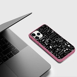 Чехол iPhone 11 Pro матовый XXXTENTACION LOGOBOMBING, цвет: 3D-малиновый — фото 2