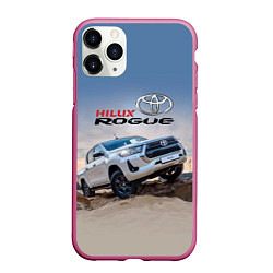 Чехол iPhone 11 Pro матовый Toyota Hilux Rogue Off-road vehicle Тойота - прохо, цвет: 3D-малиновый