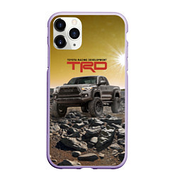 Чехол iPhone 11 Pro матовый Toyota Racing Development Desert Тойота в каменист, цвет: 3D-светло-сиреневый