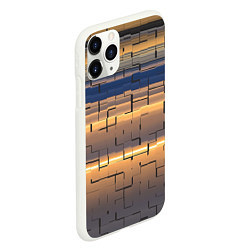 Чехол iPhone 11 Pro матовый Мозаика цветная colored mosaic, цвет: 3D-белый — фото 2