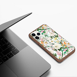 Чехол iPhone 11 Pro матовый Цветы Для Невесты, цвет: 3D-коричневый — фото 2