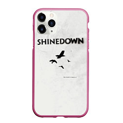 Чехол iPhone 11 Pro матовый The Sound of Madness - Shinedown, цвет: 3D-малиновый