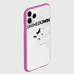 Чехол iPhone 11 Pro матовый The Sound of Madness - Shinedown, цвет: 3D-фиолетовый — фото 2