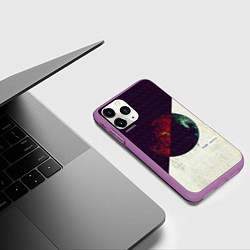 Чехол iPhone 11 Pro матовый Planet Zero - Shinedown, цвет: 3D-фиолетовый — фото 2