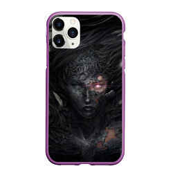 Чехол iPhone 11 Pro матовый Окаменелая девушка, цвет: 3D-фиолетовый