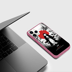 Чехол iPhone 11 Pro матовый KAMADO NEZUKO, цвет: 3D-малиновый — фото 2