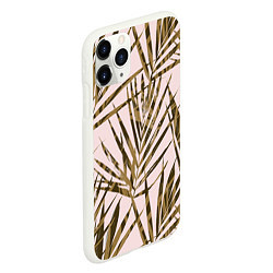 Чехол iPhone 11 Pro матовый Тропические Пальмы Летом, цвет: 3D-белый — фото 2