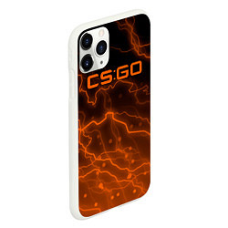 Чехол iPhone 11 Pro матовый Counter Strike cs go молнии, цвет: 3D-белый — фото 2