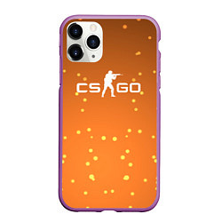 Чехол iPhone 11 Pro матовый Cs go Абстракция, цвет: 3D-фиолетовый