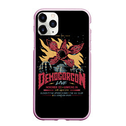 Чехол iPhone 11 Pro матовый Stranger Things Demogorgon, цвет: 3D-розовый