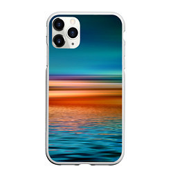 Чехол iPhone 11 Pro матовый Море с размытым фоном, цвет: 3D-белый