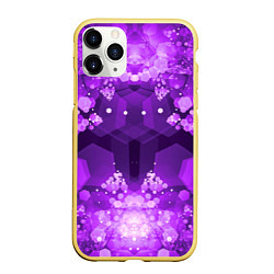 Чехол iPhone 11 Pro матовый Crystal Galaxy, цвет: 3D-желтый