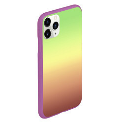 Чехол iPhone 11 Pro матовый Градиент Фисташки Gradient, цвет: 3D-фиолетовый — фото 2