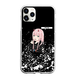 Чехол iPhone 11 Pro матовый ZERO TWO DARLING, цвет: 3D-белый