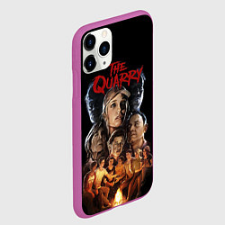 Чехол iPhone 11 Pro матовый The Quarry Все Персонажи, цвет: 3D-фиолетовый — фото 2