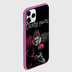 Чехол iPhone 11 Pro матовый Тетрадь смерти Ryuk, цвет: 3D-фиолетовый — фото 2