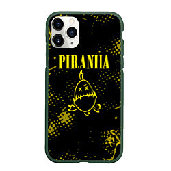 Чехол iPhone 11 Pro матовый Nirvana piranha, цвет: 3D-темно-зеленый