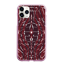 Чехол iPhone 11 Pro матовый Абстрактная мозаика abstract mosaic, цвет: 3D-розовый