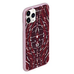 Чехол iPhone 11 Pro матовый Абстрактная мозаика abstract mosaic, цвет: 3D-розовый — фото 2