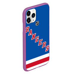 Чехол iPhone 11 Pro матовый Артемий Панарин Rangers, цвет: 3D-фиолетовый — фото 2