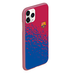 Чехол iPhone 11 Pro матовый Barcelona маленькое лого, цвет: 3D-малиновый — фото 2