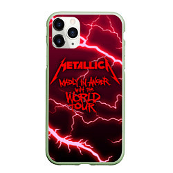 Чехол iPhone 11 Pro матовый Metallica Madly in Angel, цвет: 3D-салатовый