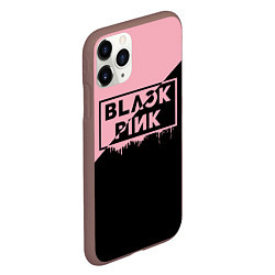 Чехол iPhone 11 Pro матовый BLACKPINK BIG LOGO, цвет: 3D-коричневый — фото 2