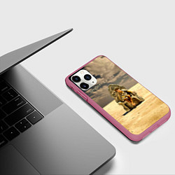 Чехол iPhone 11 Pro матовый Dominion - Skillet, цвет: 3D-малиновый — фото 2