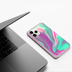 Чехол iPhone 11 Pro матовый Digital Wave, цвет: 3D-розовый — фото 2