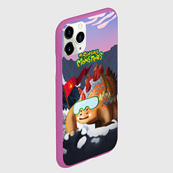 Чехол iPhone 11 Pro матовый Стегобака, цвет: 3D-фиолетовый — фото 2