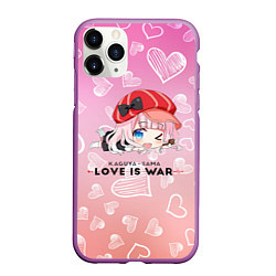 Чехол iPhone 11 Pro матовый Цубамэ Коясу Kaguya-sama: Love is War, цвет: 3D-фиолетовый