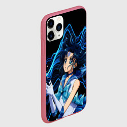Чехол iPhone 11 Pro матовый Сейлор Меркурий -гениальная школьница, цвет: 3D-малиновый — фото 2