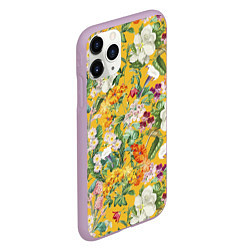 Чехол iPhone 11 Pro матовый Цветы Солнечное Лето, цвет: 3D-сиреневый — фото 2
