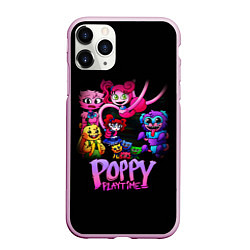 Чехол iPhone 11 Pro матовый POPPY PLAYTIME chapter 2 персонажи игры, цвет: 3D-розовый